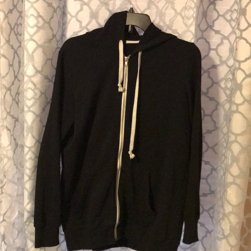 black oversized sweater